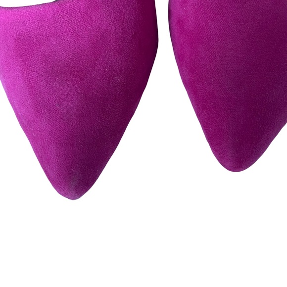 SM New York Pink Faux Suede Stilettos Pointed Toe Pump High Heels size 9… - Picture 11 of 11